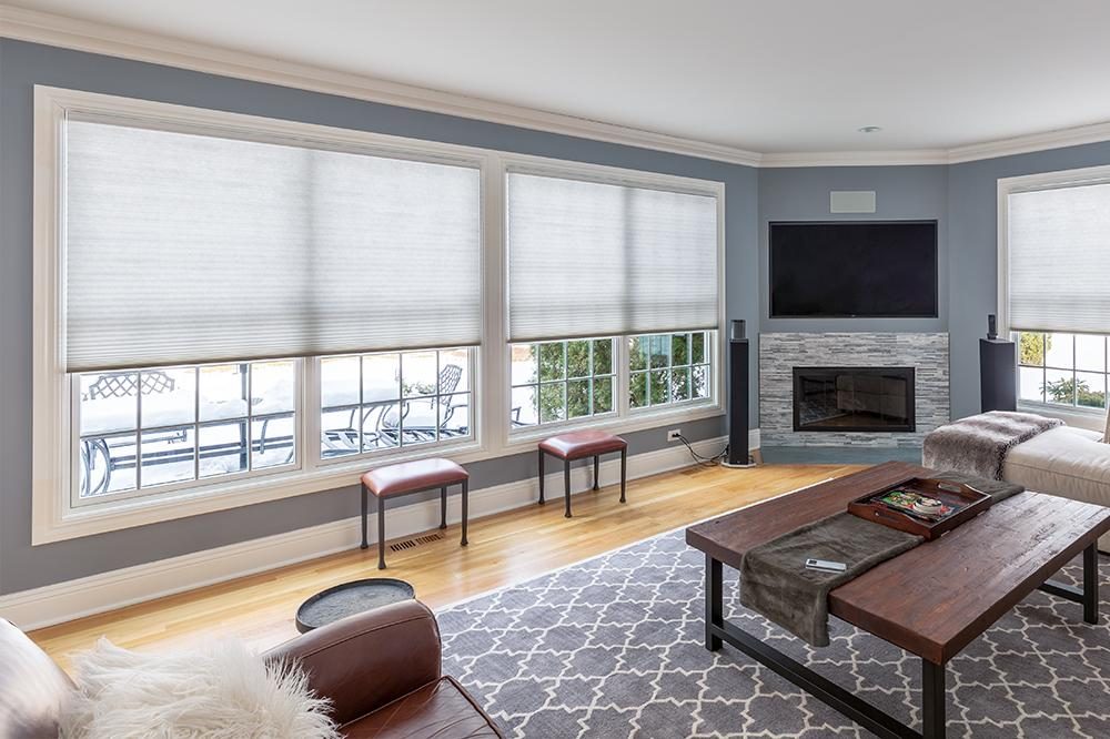 Office with Honeycomb Shades
